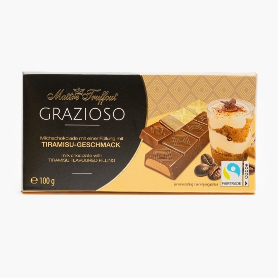 Ciocolată lapte cu cremă tiramisu Grazioso 100g