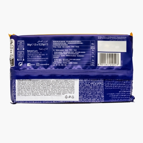 Napolitane Elite cu umplutură caramel și glazură de ciocolată cu lapte 86g