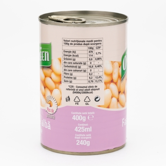 Fasole albă boabe 400g