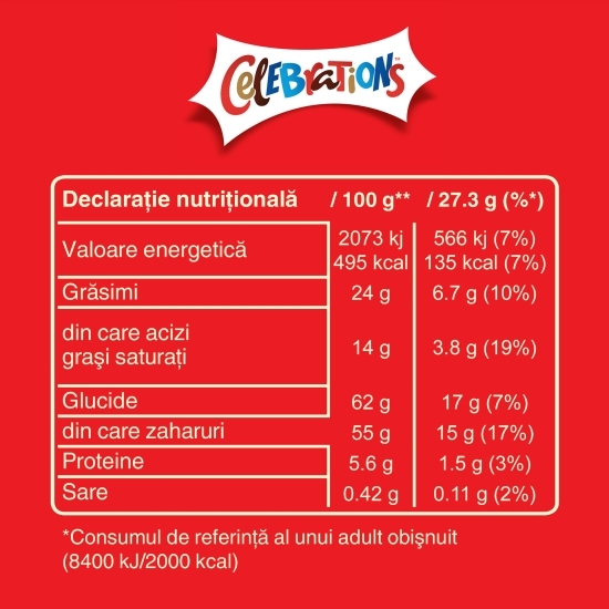 Sticlă cu bomboane de ciocolată 296g