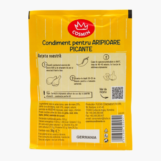 Amestec de condimente pentru aripioare picante 30g