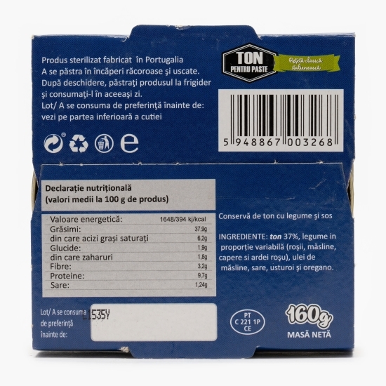 Ton pentru paste All'Italia 160g