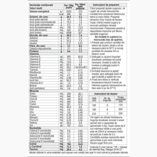 Lapte praf Formulă de continuare 2 Probalance, 6+ luni, 800g