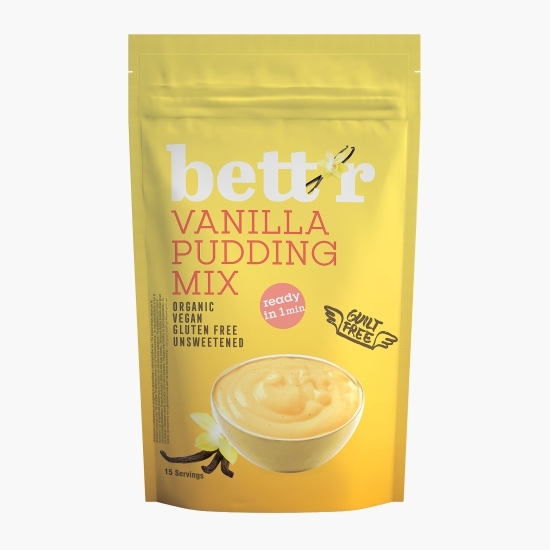 Mix eco pentru budincă de vanilie, neîndulcit, fără gluten 150g