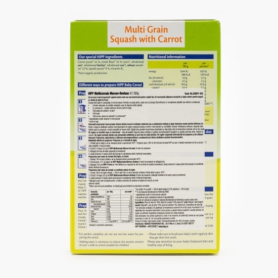 Cereale eco cu dovleac și morcov +6 luni 200g