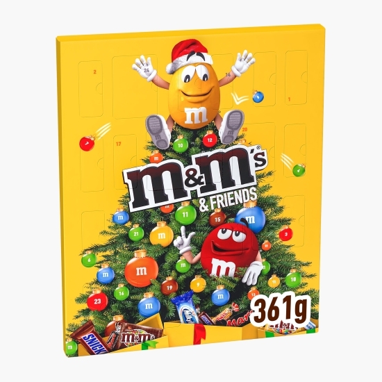 M&M'S - Calendar de Crăciun cu selecții de bomboane 361g