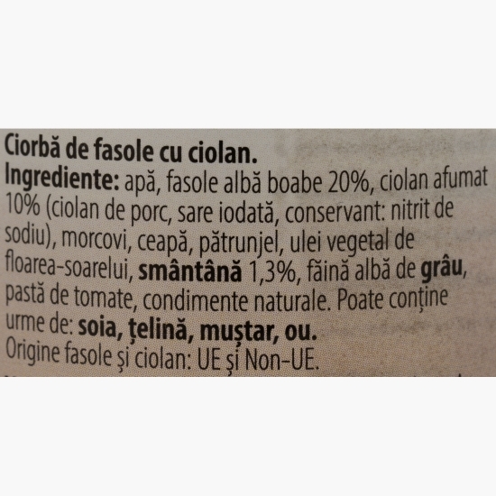 Ciorbă de fasole cu ciolan 400g