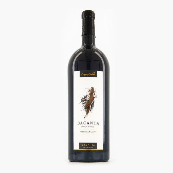 Vin roșu sec Fetească Neagră, 15%, Bacanta 3l