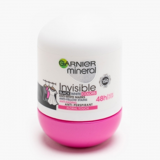 Antiperspirant Invisible Black, White & Colors Floral touch 50ml