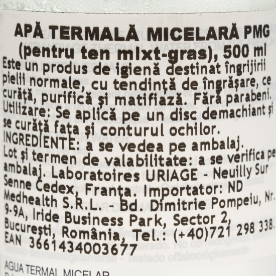 Apă micelară pentru curățare 0.5l
