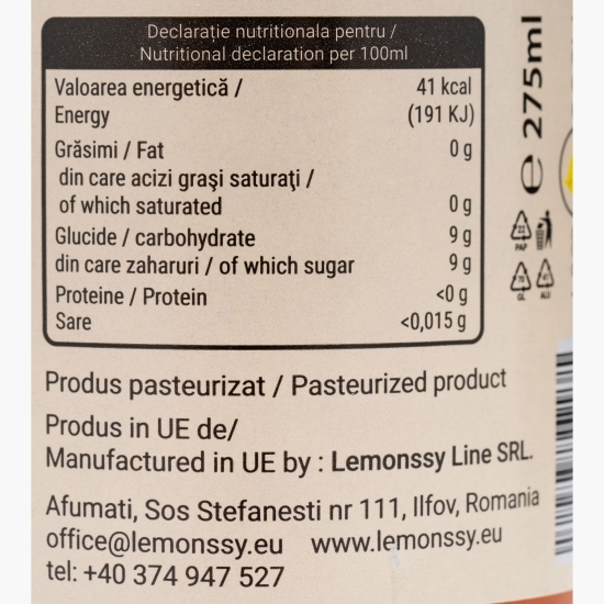 Suc natural de măr, căpșuni și mentă 0.275l