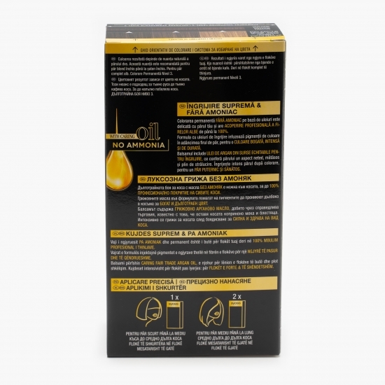Vopsea de păr permanentă fără amoniac Color Oleo 4-15 ches brown 115ml