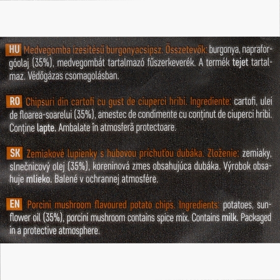 Chipsuri cu gust de ciuperci hribi 60g