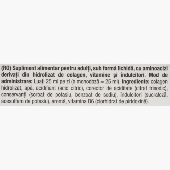 Supliment nutritiv Amino Collagen 12500, aromă de portocale, 10x25ml