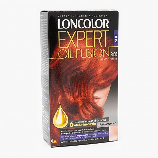 Vopsea permanentă pentru păr Expert Oil Fusion 8.66 Roșu intens deschis 100ml