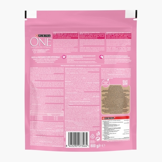 Hrană uscată pentru pisici junior, 800g, One cu pui și cereale integrale