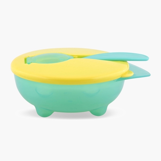 Set castron cu capac și linguriță, Green