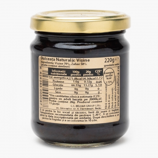 Dulceață naturală de vișine 220g