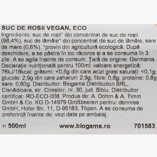 Suc de roșii eco 500ml
