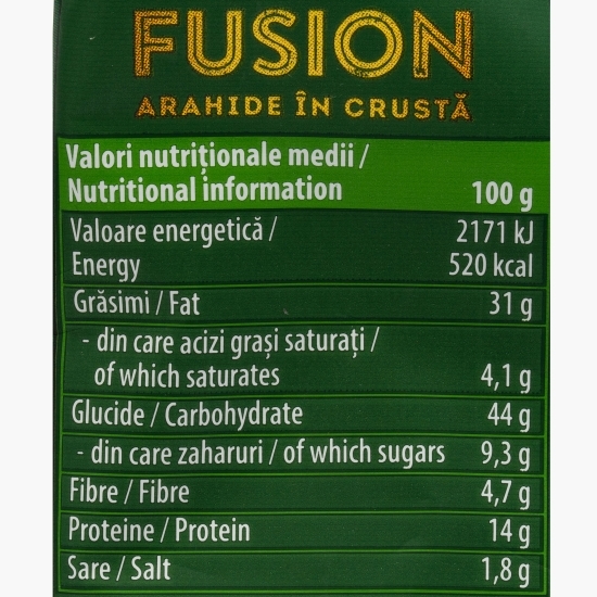 Arahide în crustă cu paprica & ardei roșu iute Fusion 60g