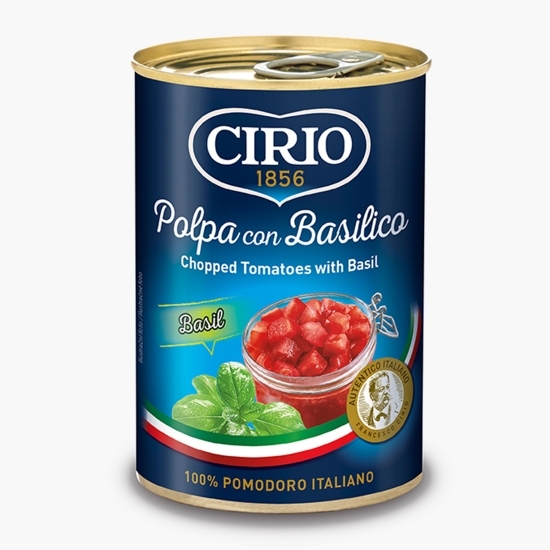 Conservă de roșii tocate cu pulpă și busuioc 400g