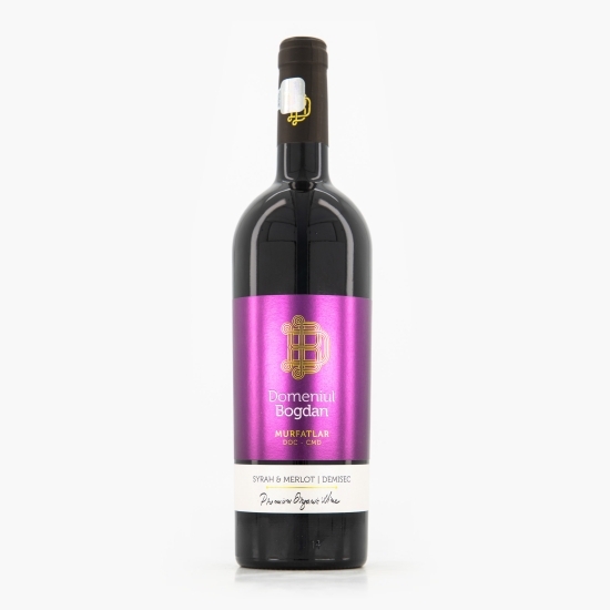Vin roșu demisec eco Syrah & Merlot, 14.7%, 0.75l