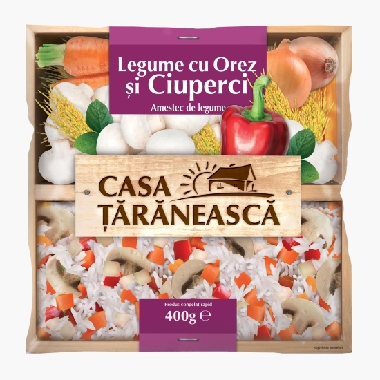 Amestec Legume cu orez și ciuperci 400g
