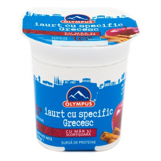 Iaurt cu specific grecesc măr și scorțișoară 125g