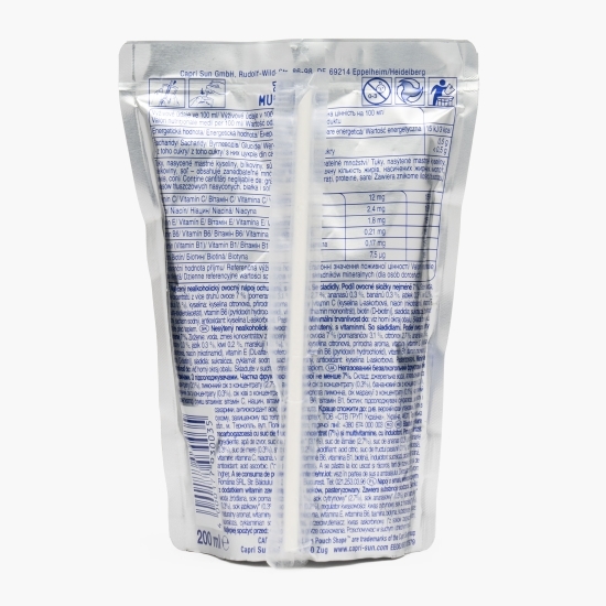 Suc de fructe cu multivitamine, fără zahăr 200ml