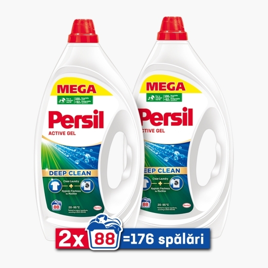 Detergent de rufe lichid Deep Clean Gel, 2x88 spălări
