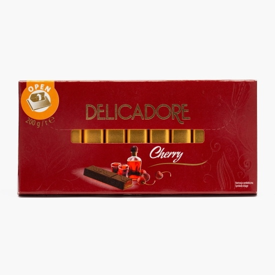 Batoane de ciocolată cu cremă de cireșe, 200g