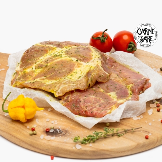 Ceafă de porc fără os, marinată 500g