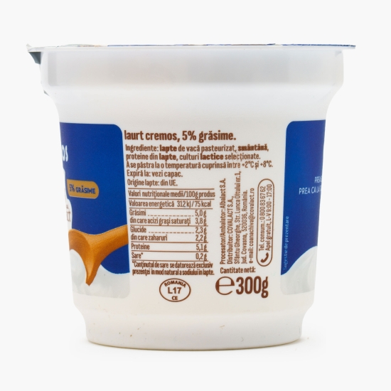 Iaurt cremos 5% grăsime, 300g