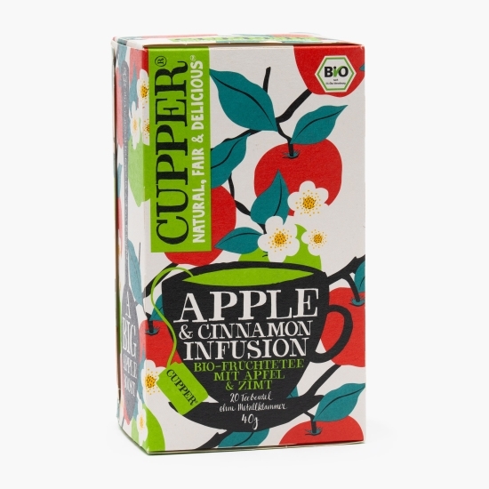 Ceai eco Apple & Cinnamon Infusion, 20 plicuri, 40g