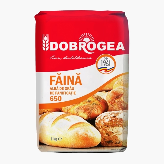 Făină albă de grâu 650 panificație 1kg