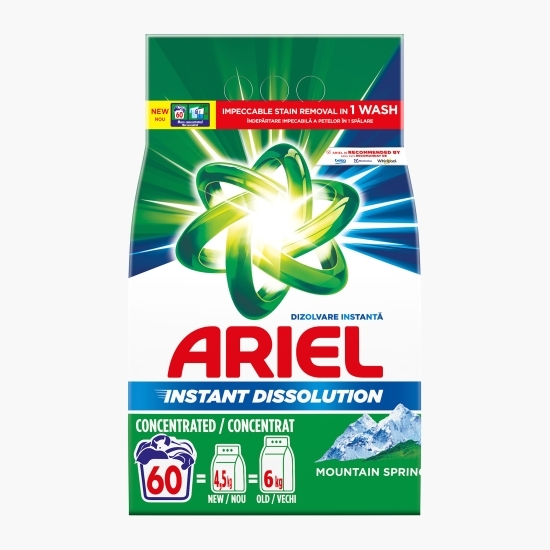 Detergent de rufe pudră Mountain Spring, 60 spălări, 4.5kg