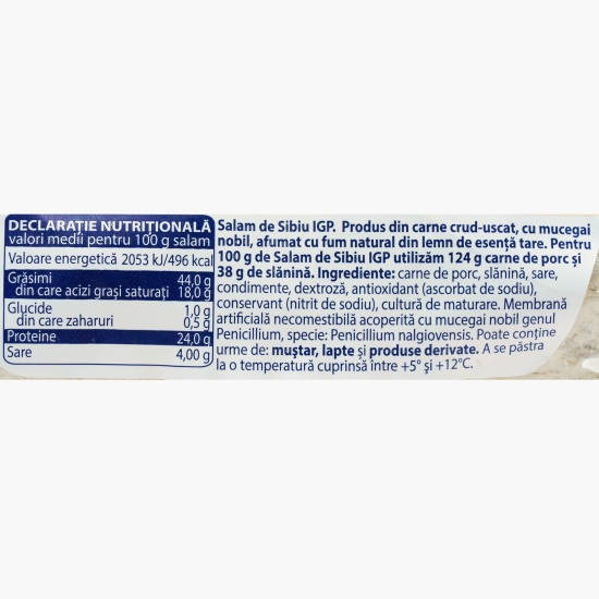 Salam de Sibiu IGP 350g