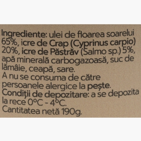 Salată de icre de crap cu perle de păstrăv 190g