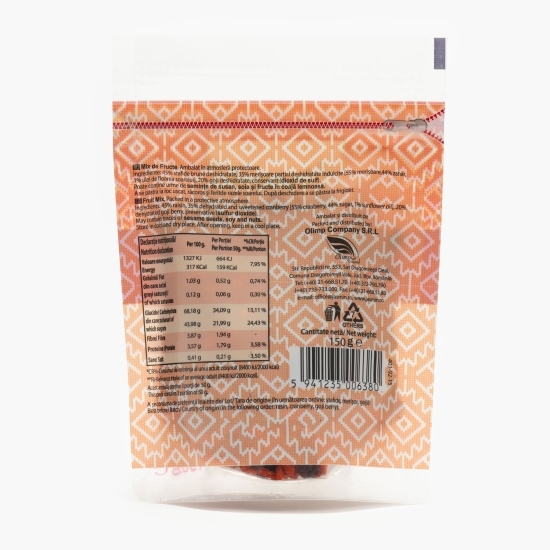 Mix de fructe stafide, merișor, goji 150g