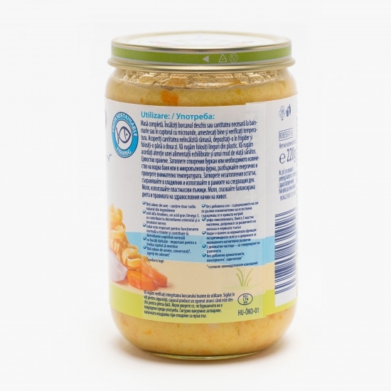Tăiței cu pește de mare în broccoli cremos, +8 luni, 220g