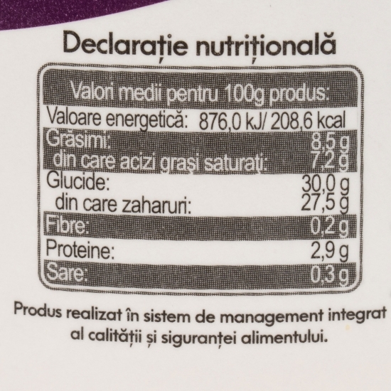 Înghețată cu rom, stafide și ananas 1l