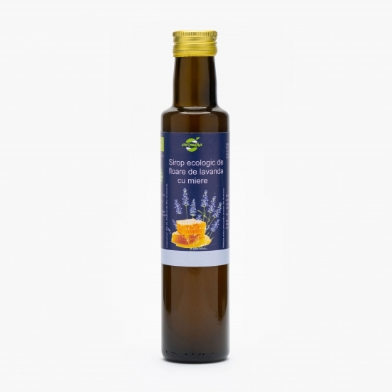 Sirop ecologic de floare de lavandă cu miere 0.25l