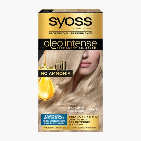 Vopsea de păr permanentă fără amoniac Color Oleo 9-11 blond rece 115ml