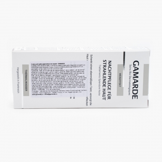 Cremă de noapte anti-pete cu efect albire, bio 40ml