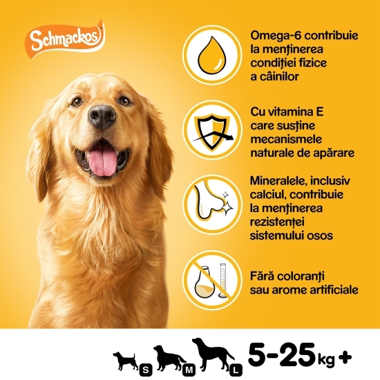 Hrană complementară pentru câini adulți 20 buc, 144g, Schmackos