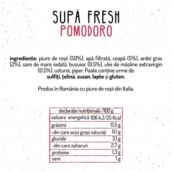 Supă fresh de roșii 450g