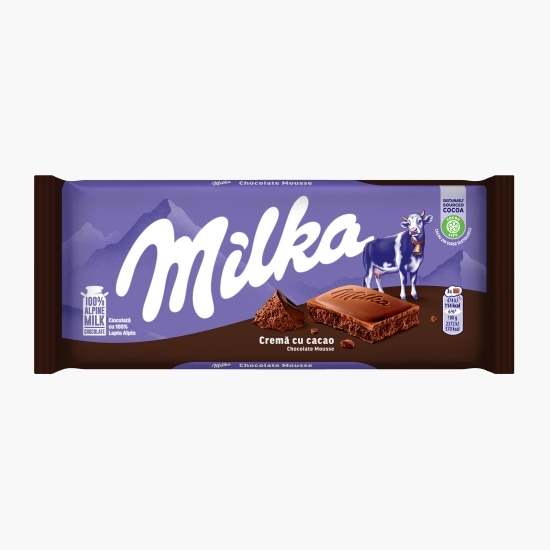 Ciocolată umplută cu cremă de cacao aerată 100g