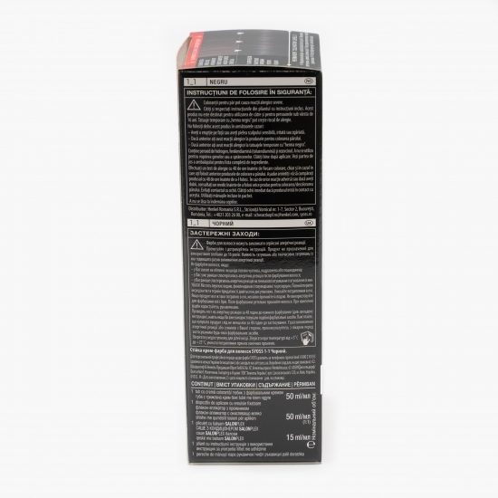 Vopsea de păr permanentă Professional Performance 1-1 negru, 115ml