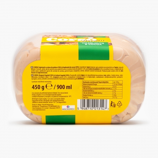 Înghețată cu alune de pădure și cacao 450g