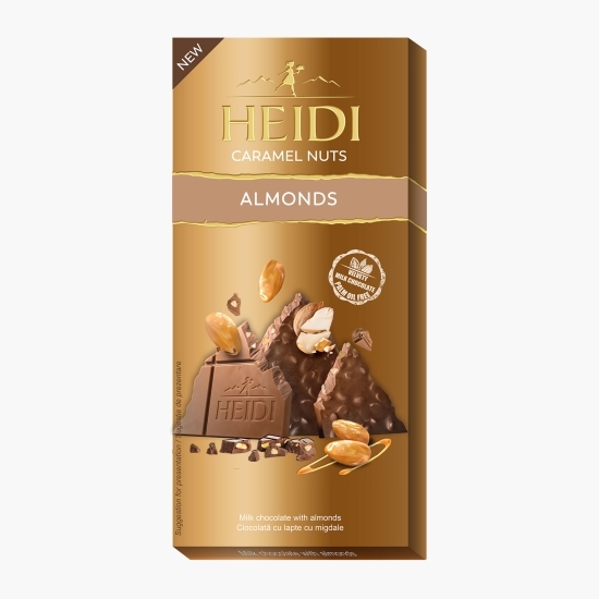 Ciocolată cu lapte și migdale caramelizate 80g